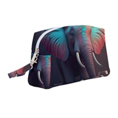 Elephant Tusks Trunk Wildlife Africa Wristlet Pouch Bag (medium) by Ndabl3x