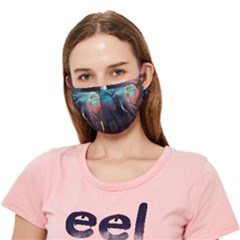 Elephant Tusks Trunk Wildlife Africa Crease Cloth Face Mask (adult) by Ndabl3x
