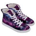 Landscape Painting Purple Tree Men s Hi-Top Skate Sneakers View3