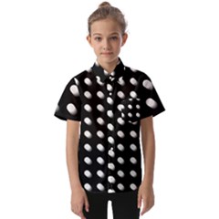Background Dots Circles Graphic Kids  Short Sleeve Shirt by Ndabl3x