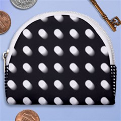 Background Dots Circles Graphic Horseshoe Style Canvas Pouch by Ndabl3x