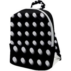 Background Dots Circles Graphic Zip Up Backpack by Ndabl3x