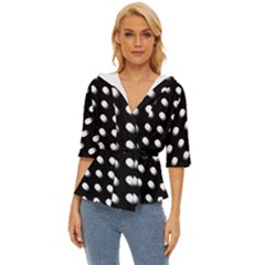 Background Dots Circles Graphic Lightweight Drawstring Hooded Top by Ndabl3x