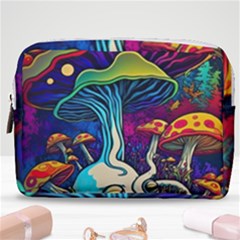 Mushrooms Fungi Psychedelic Make Up Pouch (medium) by Ndabl3x