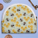 Honey Bee Bees Pattern Horseshoe Style Canvas Pouch View2