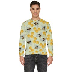 Honey Bee Bees Pattern Men s Fleece Sweatshirt by Ndabl3x
