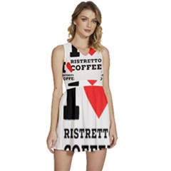 I Love Ristretto Coffee Sleeveless High Waist Mini Dress by ilovewhateva