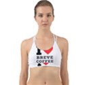 I love breve coffee Back Web Sports Bra View1