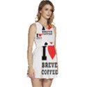 I love breve coffee Sleeveless High Waist Mini Dress View3