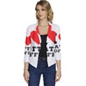 I love latte coffee Women s Casual 3/4 Sleeve Spring Jacket View1