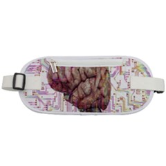 Brain Think Neurons Circuit Rounded Waist Pouch by Wav3s