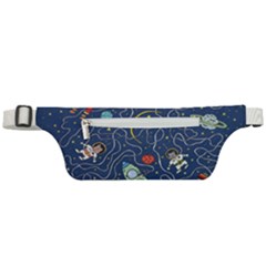 Cat-cosmos-cosmonaut-rocket Active Waist Bag by Wav3s