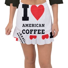 I Love American Coffee Fishtail Mini Chiffon Skirt by ilovewhateva
