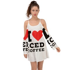 I Love Iced Coffee Boho Dress by ilovewhateva