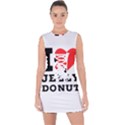 I love jelly donut Lace Up Front Bodycon Dress View1