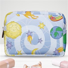 Science Fiction Outer Space Make Up Pouch (medium) by Ndabl3x