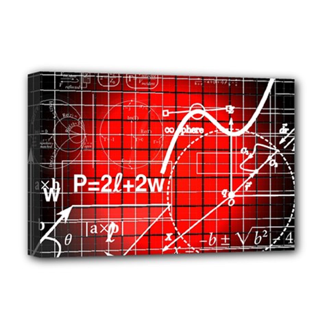 Geometry Mathematics Cube Deluxe Canvas 18  X 12  (stretched) by Ndabl3x