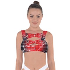 Geometry Mathematics Cube Bandaged Up Bikini Top by Ndabl3x