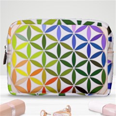 Mandala Rainbow Colorful Make Up Pouch (medium) by Ndabl3x