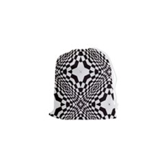 Tile Repeating Pattern Texture Drawstring Pouch (xs) by Ndabl3x