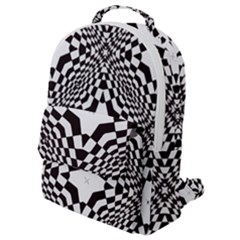 Tile Repeating Pattern Texture Flap Pocket Backpack (small) by Ndabl3x