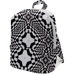 Tile Repeating Pattern Texture Zip Up Backpack by Ndabl3x