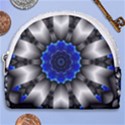 Kaleidoscope Abstract Round Horseshoe Style Canvas Pouch View1