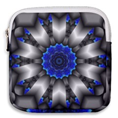 Kaleidoscope Abstract Round Mini Square Pouch by Ndabl3x