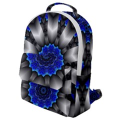 Kaleidoscope Abstract Round Flap Pocket Backpack (small) by Ndabl3x