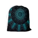 Ornament District Turquoise Drawstring Pouch (XL) View2