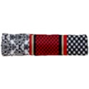 Background Damask Red Black Full Print Rope Handle Tote (Small) View3