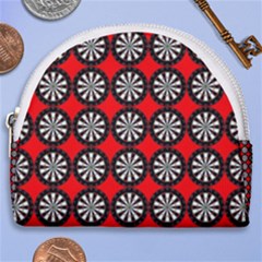 Dart Board Target Game Horseshoe Style Canvas Pouch by Ndabl3x