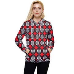 Dart Board Target Game Women s Lightweight Drawstring Hoodie by Ndabl3x