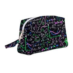 Math-linear-mathematics-education-circle-background Wristlet Pouch Bag (medium) by Vaneshart