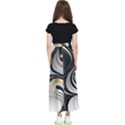 Pattern Gold Marble Kids  Flared Maxi Skirt View2