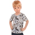 Paisley Pattern Background Graphic Kids  Sports Tee View1
