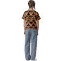 Camel Palm Tree Kids  Cuff Sleeve Scrunch Bottom Tee View2