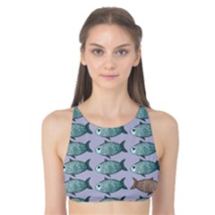 Fishes Pattern Background Theme Art Tank Bikini Top by Vaneshop