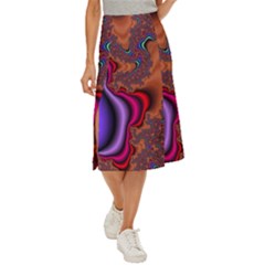 Colorful Piece Abstract Midi Panel Skirt by Vaneshop