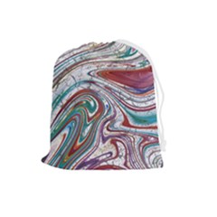 Abstract Background Ornamental Drawstring Pouch (large) by Vaneshop