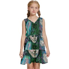 Alphonse Woman Kids  Sleeveless Tiered Mini Dress by MRNStudios