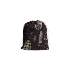 Vintage Tattoos Nautical Drawstring Pouch (xs) by Vaneshop