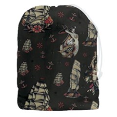 Vintage Tattoos Nautical Drawstring Pouch (3xl) by Vaneshop