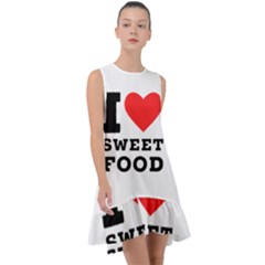 I Love Sweet Food Frill Swing Dress by ilovewhateva