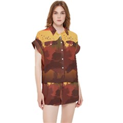 Japan Art Illustration Chiffon Lounge Set by Grandong