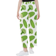 Vegetable Pattern With Composition Broccoli Women s Pants  by Grandong