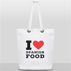 I Love Spanish Food Full Print Rope Handle Tote (small) by ilovewhateva