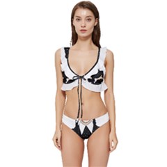 Wednesday Addams Low Cut Ruffle Edge Bikini Set by Fundigitalart234
