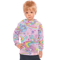 Bears Kawaii Pattern Kids  Hooded Pullover by Cowasu