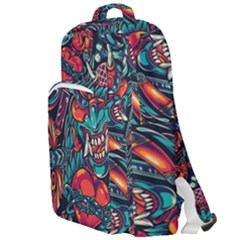 Japanese Graffiti Double Compartment Backpack by Cowasu